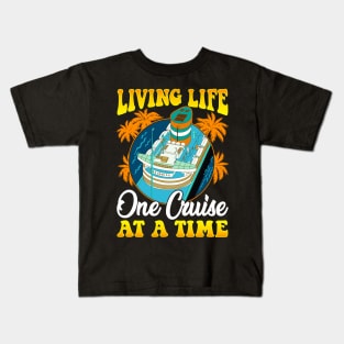 Living Life One Cruise At A Time Awesome Cruiser Kids T-Shirt